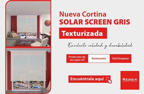 Solar screen gris texturizada